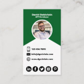 App Developer - Green Visitekaartje (Voorkant)