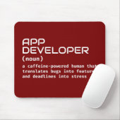 App Developer Job Definition Gift Muismat (Met muis)