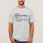 App Developer Mannen T-shirt - Funny Definition (Voorkant)