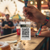 App- en Venmo-QR-code op maat gepersonaliseerde Sl Sleutelhanger
