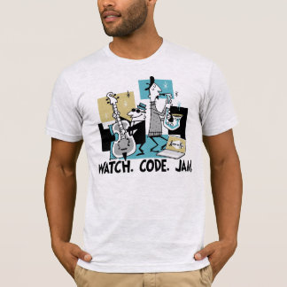 App-o-mat: Horloge. Code. Jam. T-shirt