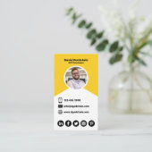 App-ontwikkelaar - Geel Visitekaartje (Staand voorkant)