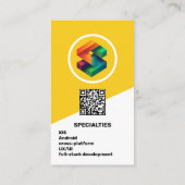 App-ontwikkelaar - Geel Visitekaartje (Achterkant)