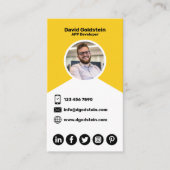 App-ontwikkelaar - Geel Visitekaartje (Voorkant)