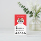 App-ontwikkelaar - Rood Visitekaartje (Staand voorkant)