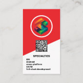 App-ontwikkelaar - Rood Visitekaartje (Achterkant)