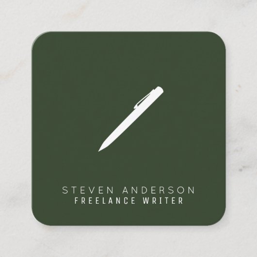 App-pictogramvorm met logo vierkante visitekaartje (Voorkant)