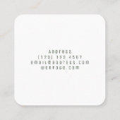 App-pictogramvorm met logo vierkante visitekaartje (Achterkant)