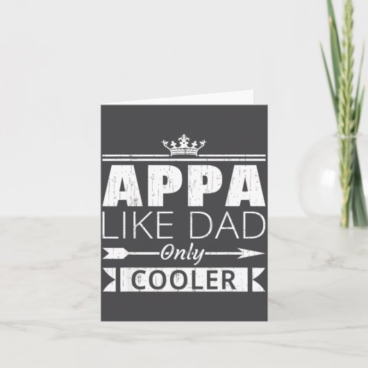 Appa Cooler Funny Korean Dad Father's Day Quote  Kaart (Voorkant)