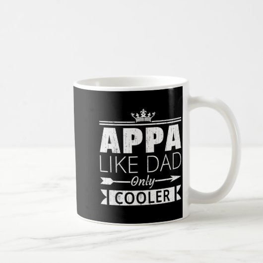 Appa Cooler Funny Korean Dad Father's Day Quote  Koffiemok (Rechts)