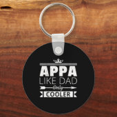 Appa Cooler Funny Korean Dad Father's Day Quote Sleutelhanger (Voorkant)