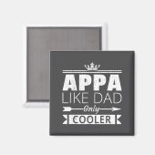 Appa Cooler Grappige Koreaanse Vader Vaderdag Cita Magneet (Voorkant / Achterkant)