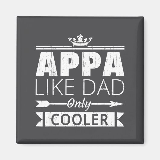 Appa Cooler Grappige Koreaanse Vader Vaderdag Cita Magneet (Voorkant)