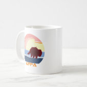 Appa met de choppa koffiemok (Voorkant links)