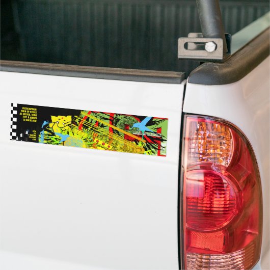 APPA: MUZIEK IS GENEESMIDDEL BUMPERSTICKER (Op Truck)