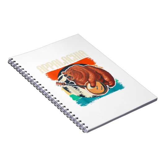 Appalachia  Banjo Player Bluegrass Musici Notitieboek (Rechterzijde)