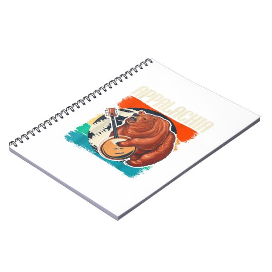 Appalachia  Banjo Player Bluegrass Musici Notitieboek (Linkerzijde)