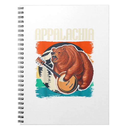 Appalachia  Banjo Player Bluegrass Musici Notitieboek (Voorkant)