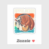 Appalachia  Banjo Player Bluegrass Musici Sticker (Vel)