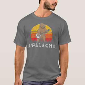 Appalachia Bluegrass Banjo Beer Funny Retro T-shirt