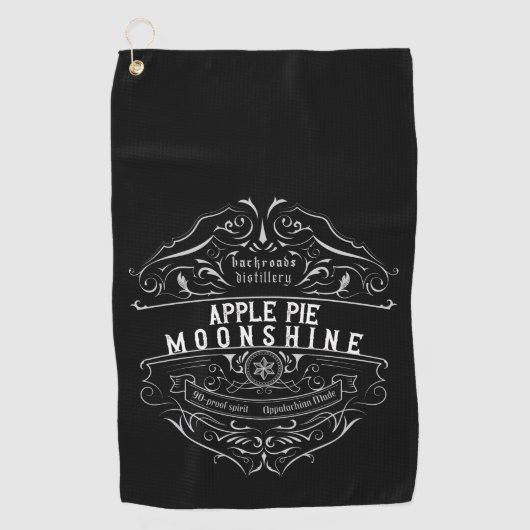 Appalachia Moonshine Label Golfhanddoek (Voorkant)