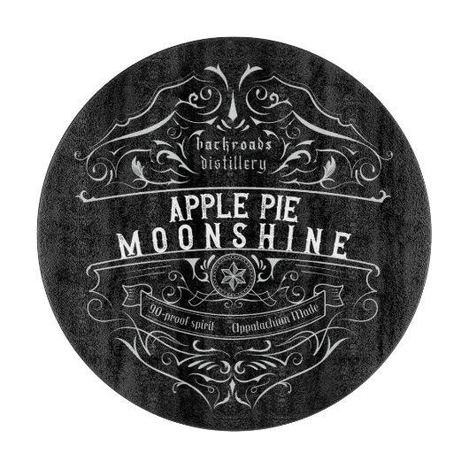 Appalachia Moonshine Label Snijplank (Voorkant)