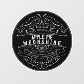 Appalachia Moonshine Label Venster Cling Raamsticker (Vel)