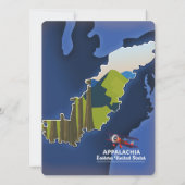 Appalachia oostelijke Verenigde Staten reis kaart (Achterkant)