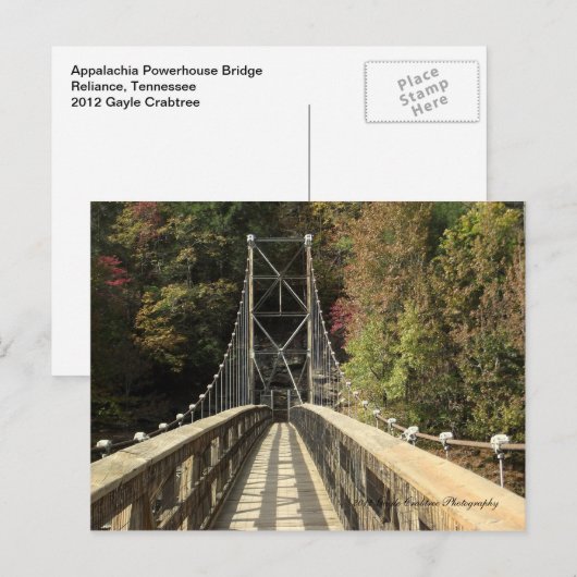 Appalachia Powerhouse Bridge in Reliance, Tennesse Briefkaart (Voorkant / Achterkant)