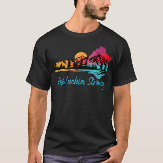 Appalachia Sterk Nc Bergen Zonsondergang Natuur T-shirt