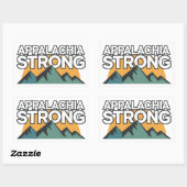 Appalachia Sterk Rechthoekige Sticker (Vel)