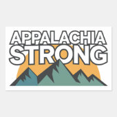 Appalachia Sterk Rechthoekige Sticker (Voorkant)