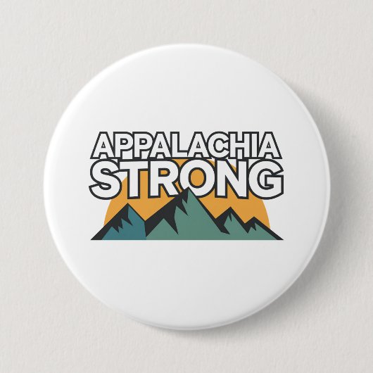 Appalachia Sterk Ronde Button 7,6 Cm (Voorkant)