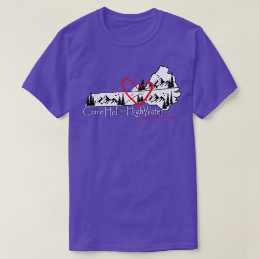 Appalachia Strong Come Hell of High Water Long Sal T-shirt (Design voorkant)