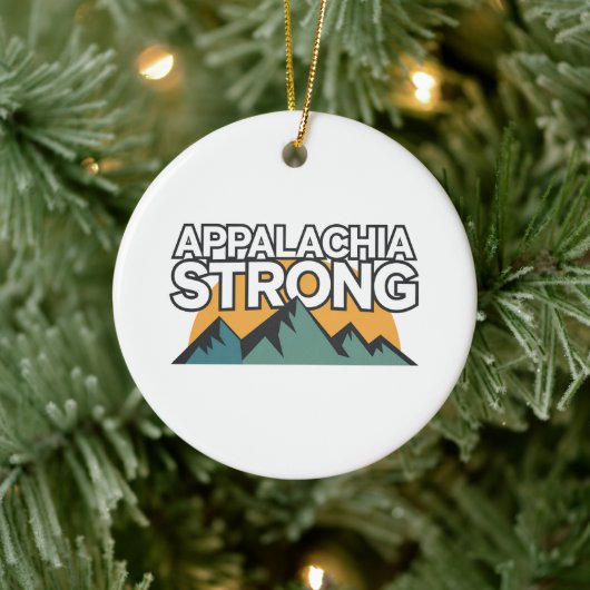 Appalachia Strong Keramisch Ornament (Boom)