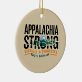 Appalachia Strong Mountain Outdoors Hiking NC Keramisch Ornament (Rechts)