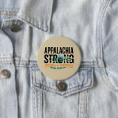 Appalachia Strong Mountain Outdoors Hiking NC Ronde Button 7,6 Cm (In situ)