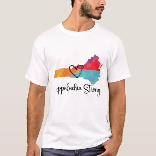 Appalachia Strong - Orkaan Helene Disaster Reli T-shirt (Voorkant)