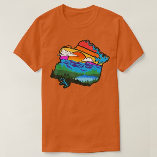 Appalachia Virginia Franklin County Natuur & Outdo T-shirt (Design voorkant)