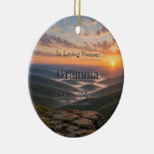 Appalachian Berg Herdenkingsfoto Ornament (Rechts)