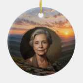 Appalachian Berg Herdenkingsfoto Ornament (Achterkant)