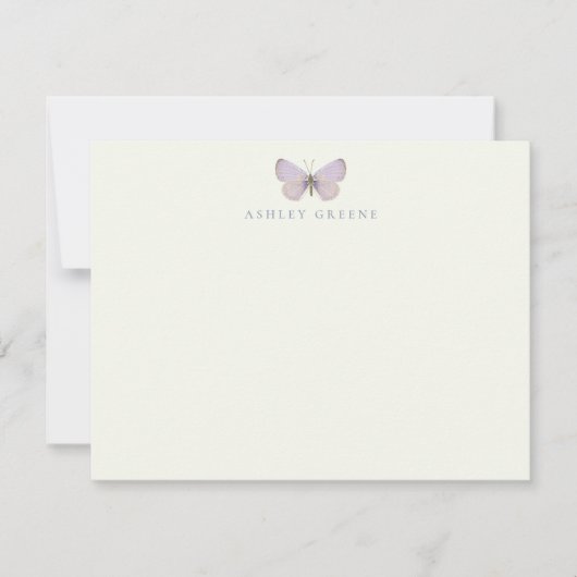 Appalachian Blue Butterfly Flat Note Card Notitiekaartje (Voorkant)