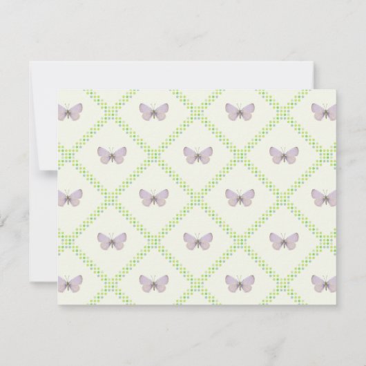 Appalachian Blue Butterfly Flat Note Card Notitiekaartje (Achterkant)