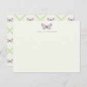 Appalachian Blue Butterfly Flat Note Card Notitiekaartje (Voorkant / Achterkant)