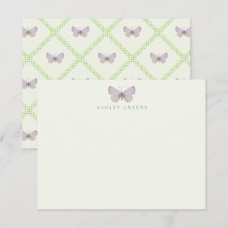 Appalachian Blue Butterfly Flat Note Card Notitiekaartje