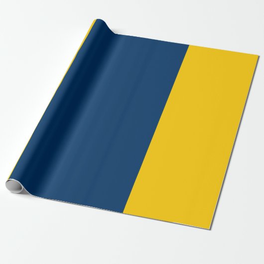 Appalachian Gold- en Blue Wrapping Paper Cadeaupapier (Uitgerold)