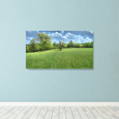 Appalachian Green Canvas Print (Insitu (Houten vloer))