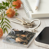 Appalachian Home Life at Mabry Mill, Virginia Post Sleutelhanger (Voorkant Rechts)