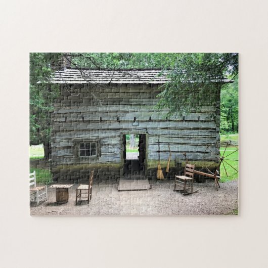 Appalachian Home op Mabry Mill, Virginia Legpuzzel (Horizontaal)