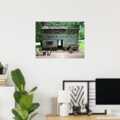 Appalachian Home op Mabry Mill, Virginia Poster (Thuiskantoor)